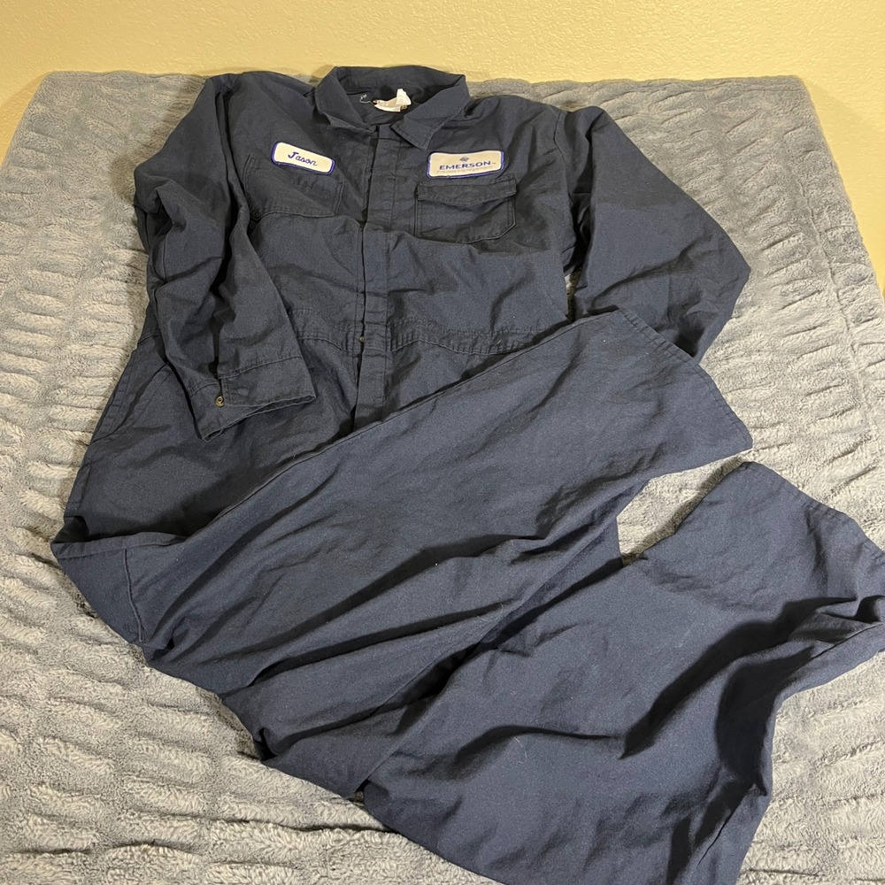 Big Bill Workwear Navy Flame Resistant Nomex Coveralls 58 Tall TX1100N6 Emerson